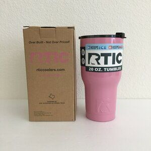RTIC New! Pink 20oz Hot/Cold Tumbler Stainless Steel Interior